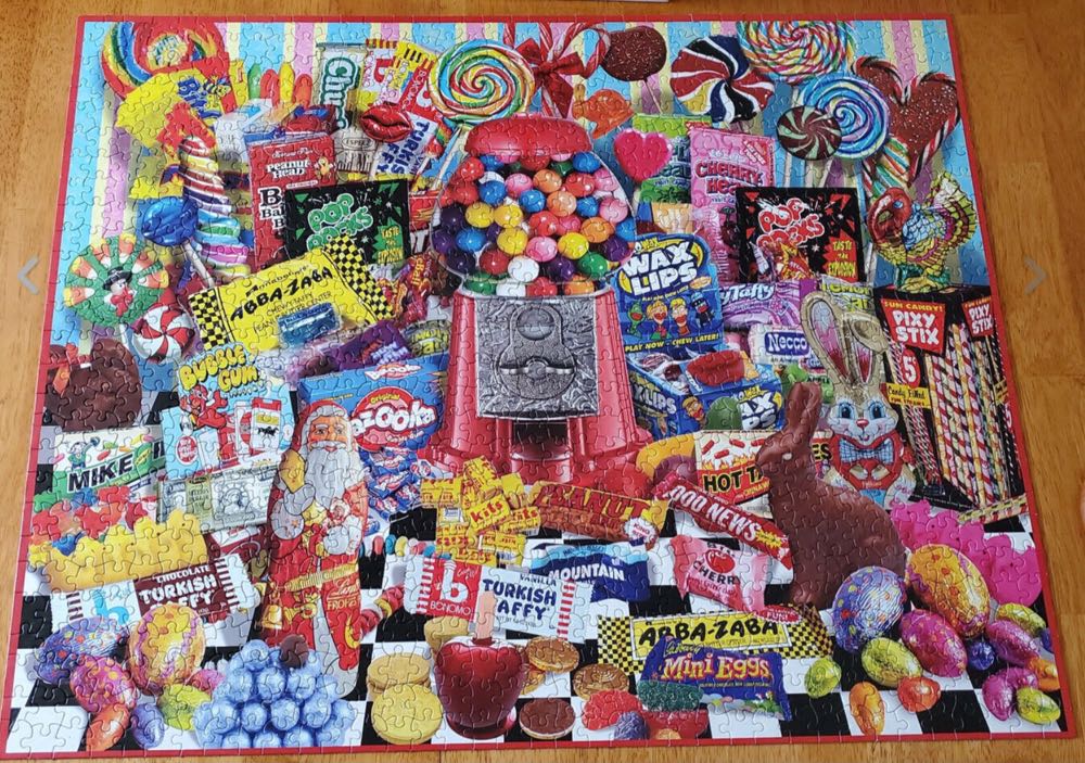 Candy For All Seasons - White Mountain Puzzles puzzle collectible [Barcode 724819257720] - Main Image 2