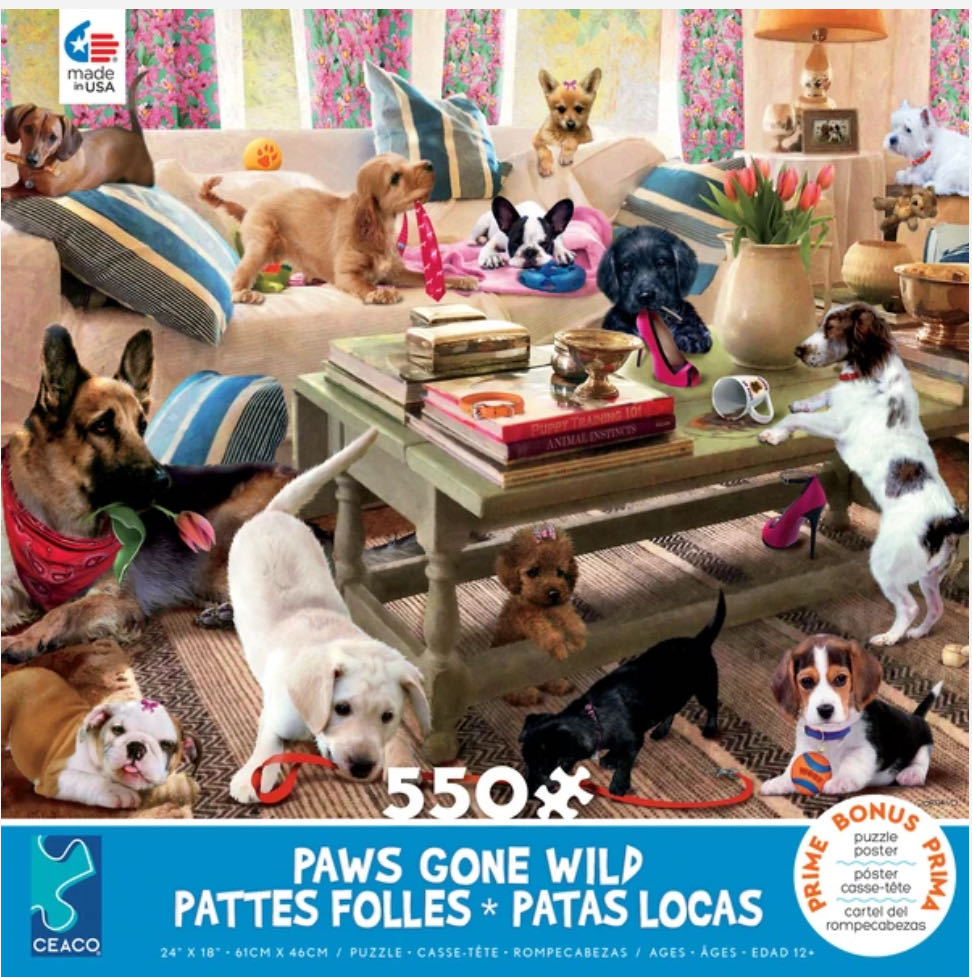 Living Room Rompers - Ceaco puzzle collectible [Barcode 021081231992] - Main Image 2