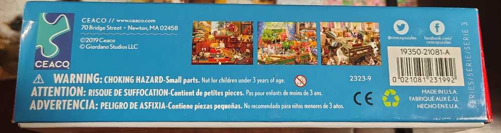 Living Room Rompers - Ceaco puzzle collectible [Barcode 021081231992] - Main Image 4