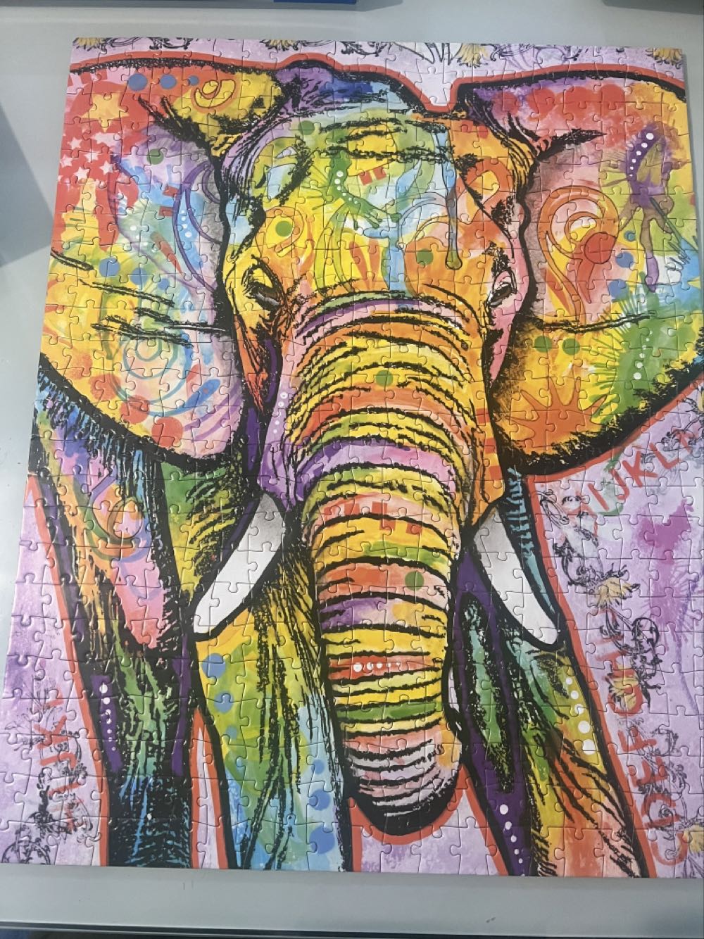 Colorful Elephant - Aquarius puzzle collectible [Barcode 840391120525] - Main Image 2