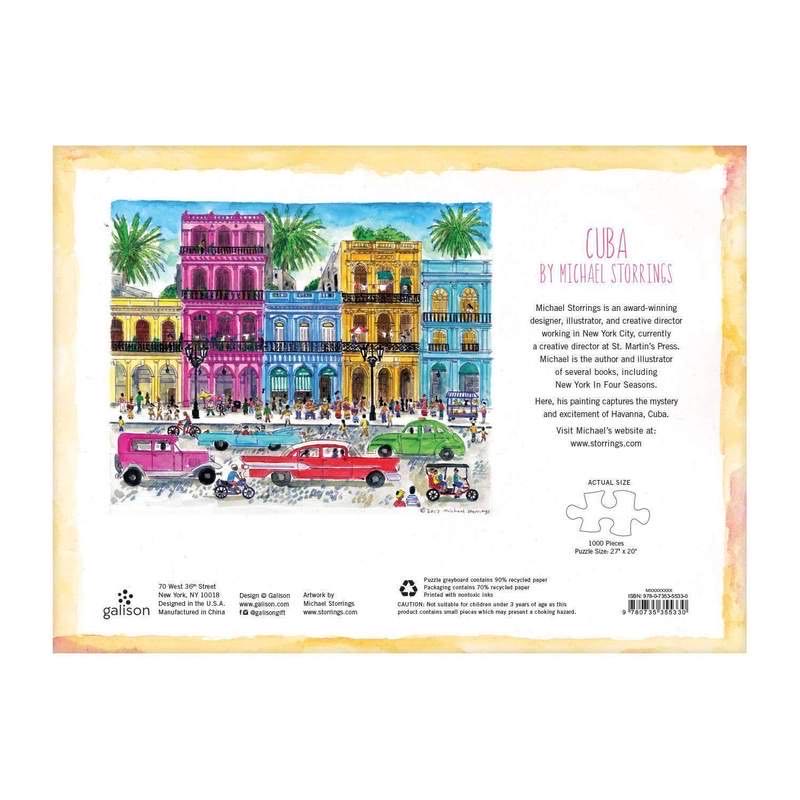 Cuba - Galison puzzle collectible [Barcode 9780735355330] - Main Image 3