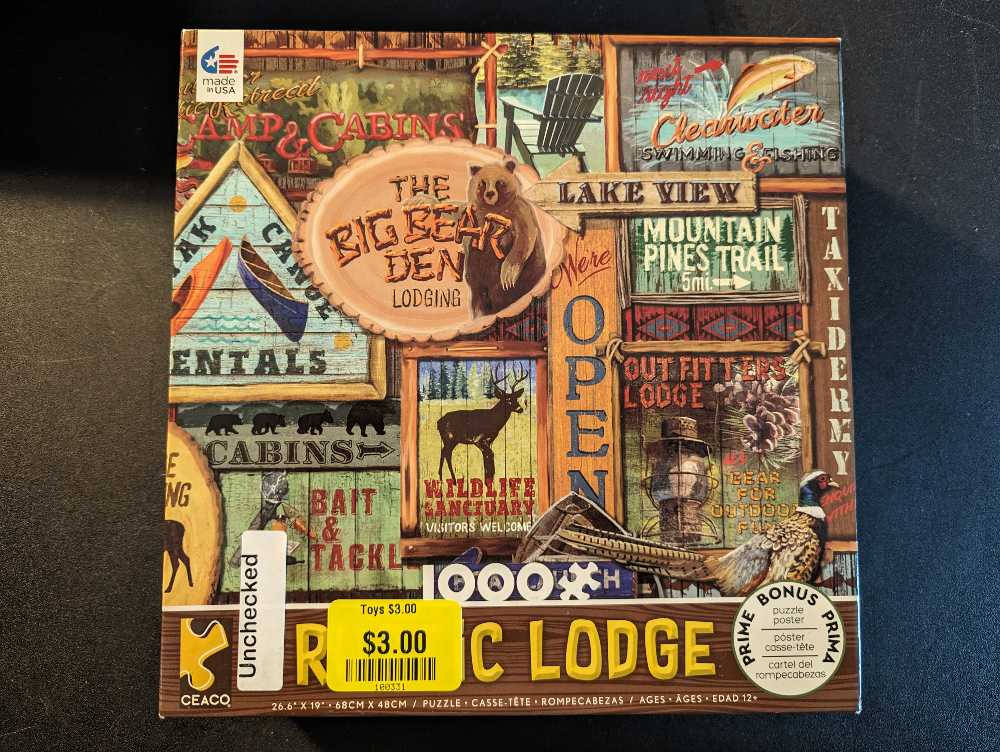Rustic Lodge🆕🚪 - Ceaco New puzzle collectible [Barcode 021081310079] - Main Image 2