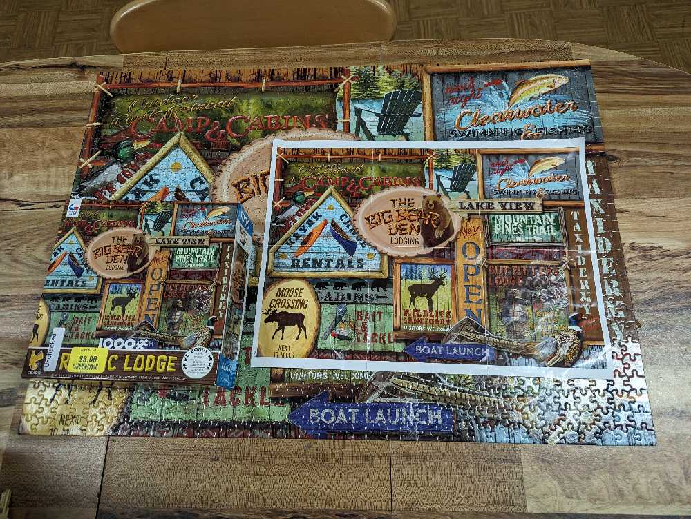 Rustic Lodge🆕🚪 - Ceaco New puzzle collectible [Barcode 021081310079] - Main Image 4