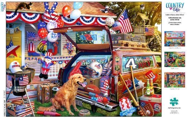 Patriotic Road Trip - Buffalo Games puzzle collectible [Barcode 079346119318] - Main Image 3