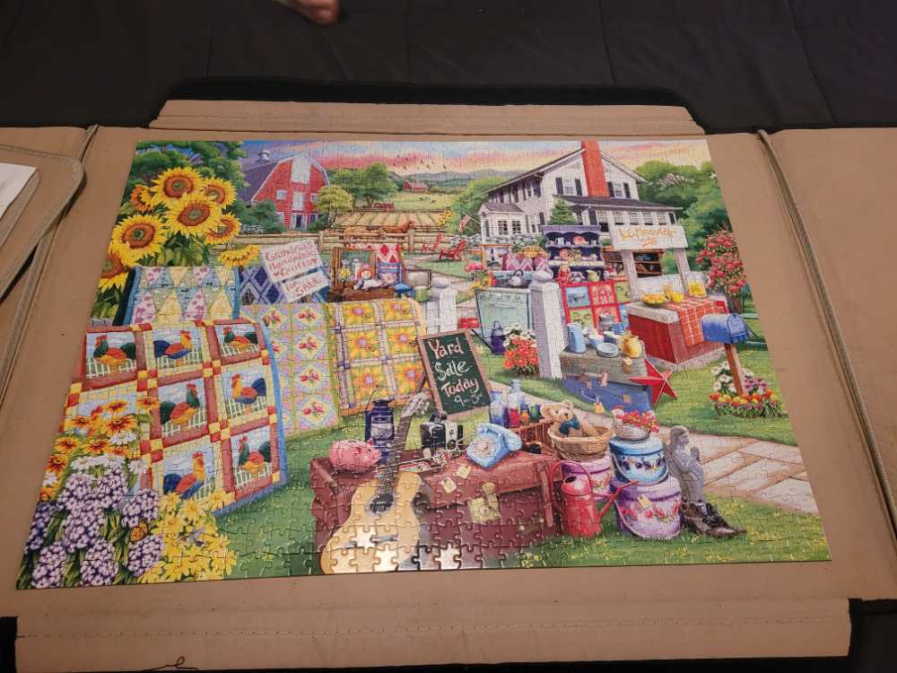 Country Life: Country Yard Sale - Buffalo Games puzzle collectible [Barcode 079346119325] - Main Image 3