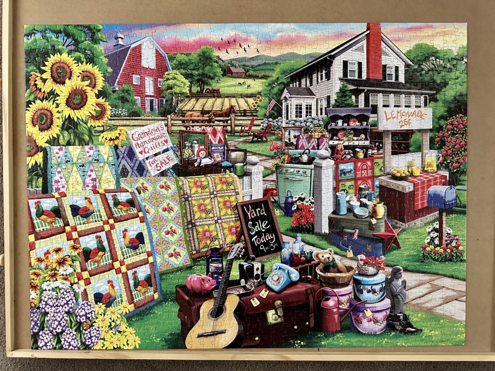 Country Life: Country Yard Sale - Buffalo Games puzzle collectible [Barcode 079346119325] - Main Image 4