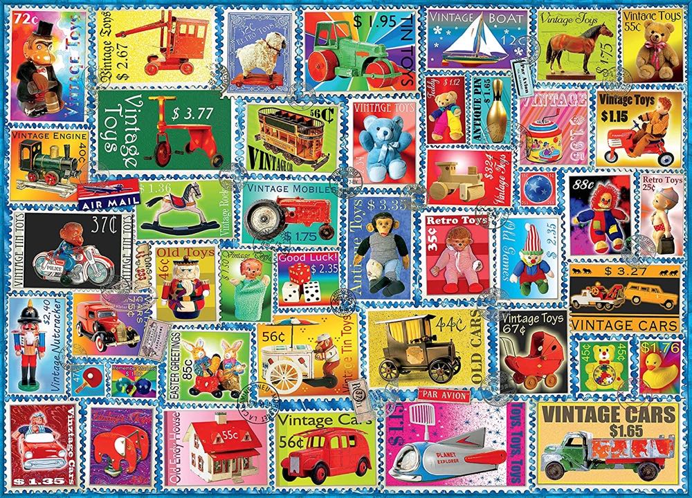 Toy Stamps - Ceaco puzzle collectible [Barcode 021081310024] - Main Image 2