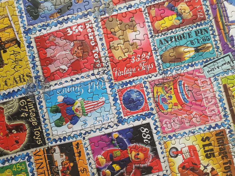 Toy Stamps - Ceaco puzzle collectible [Barcode 021081310024] - Main Image 4