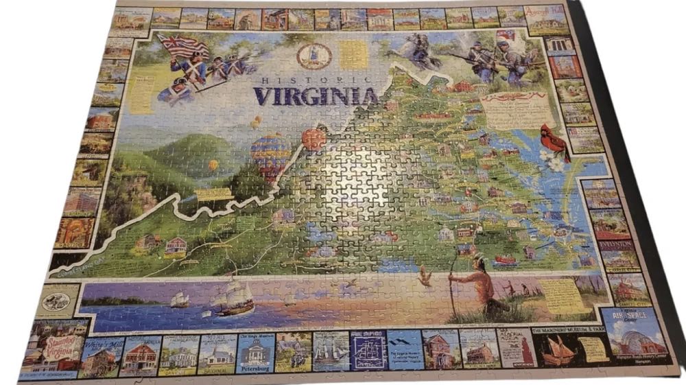 Historic Virginia - White Mountain puzzle collectible [Barcode 724819246960] - Main Image 2