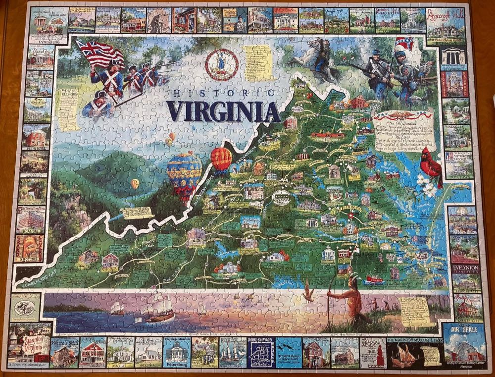 Historic Virginia - White Mountain puzzle collectible [Barcode 724819246960] - Main Image 4