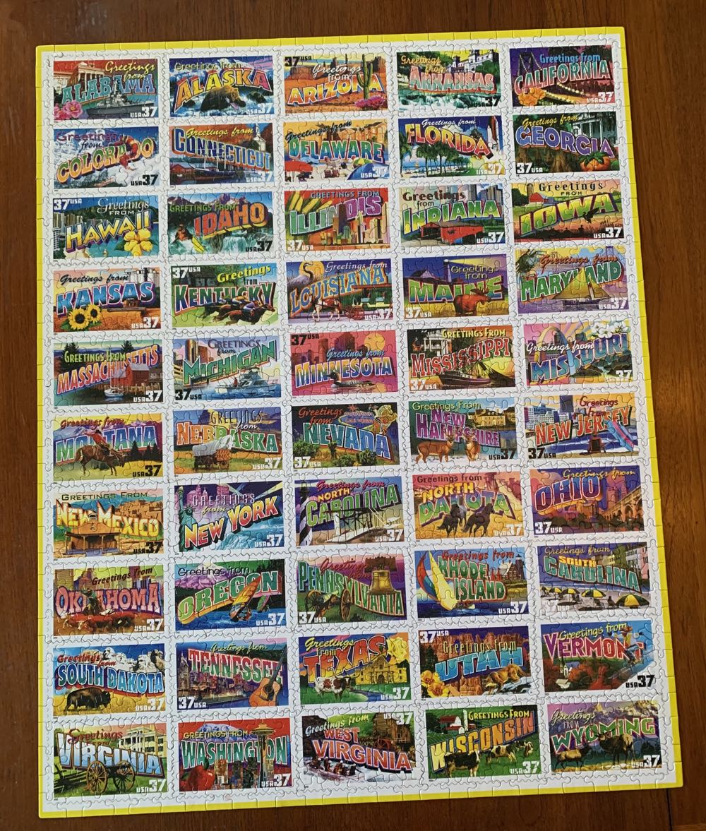 Greetings From… - White Mountain puzzle collectible [Barcode 724819262977] - Main Image 3