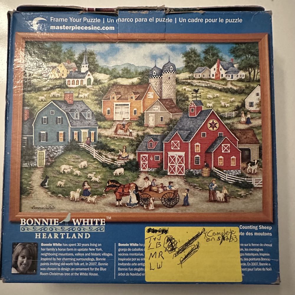 Counting Sheep - Master Pieces puzzle collectible [Barcode 705988311024] - Main Image 3