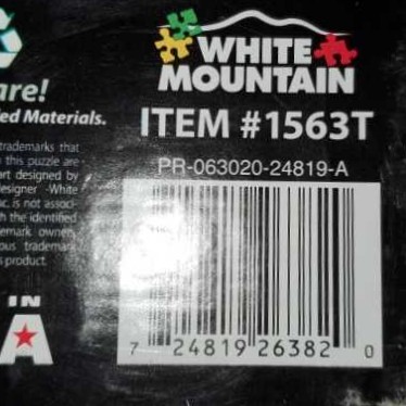 Z - Americana (Donated) - White Mountain puzzle collectible [Barcode 724819263820] - Main Image 3