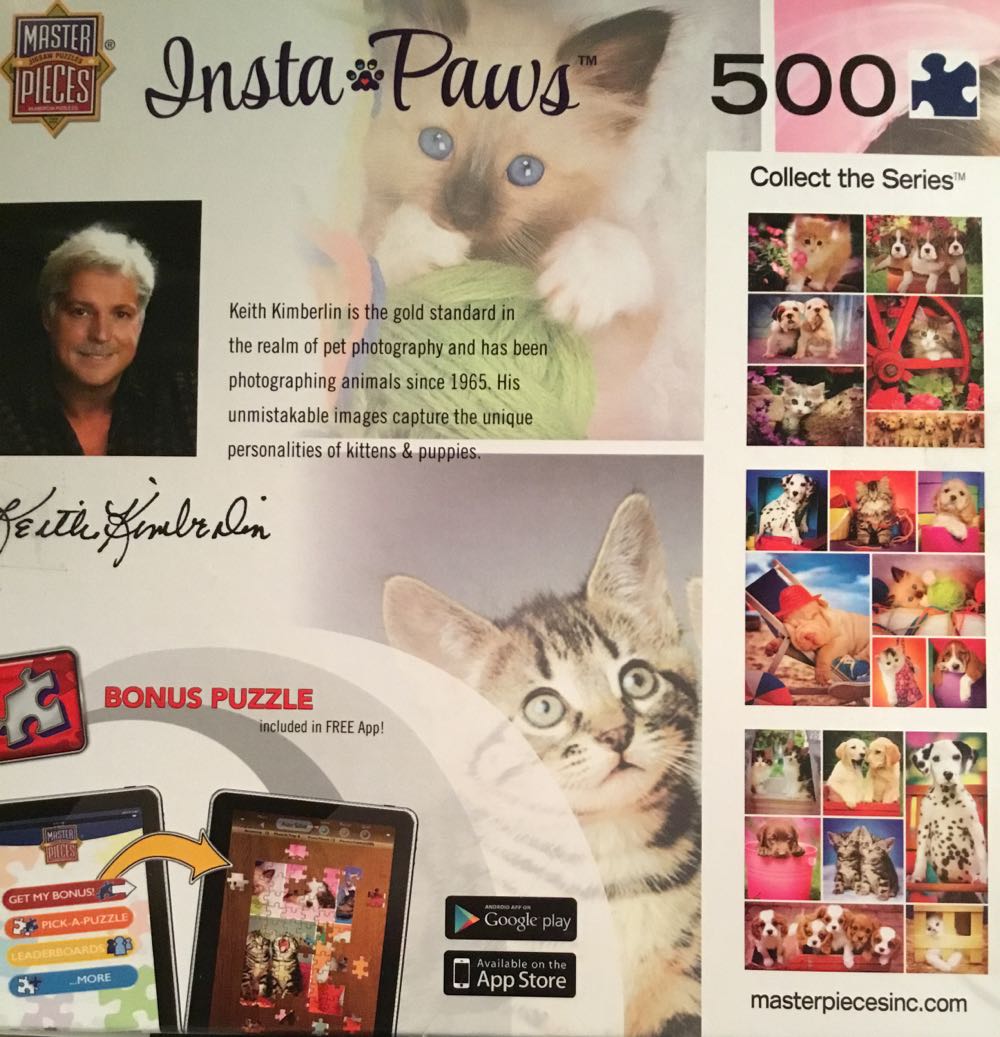 Insta Paws - Nuzzle Noses - Masterpieces Inc puzzle collectible [Barcode 705988316036] - Main Image 4