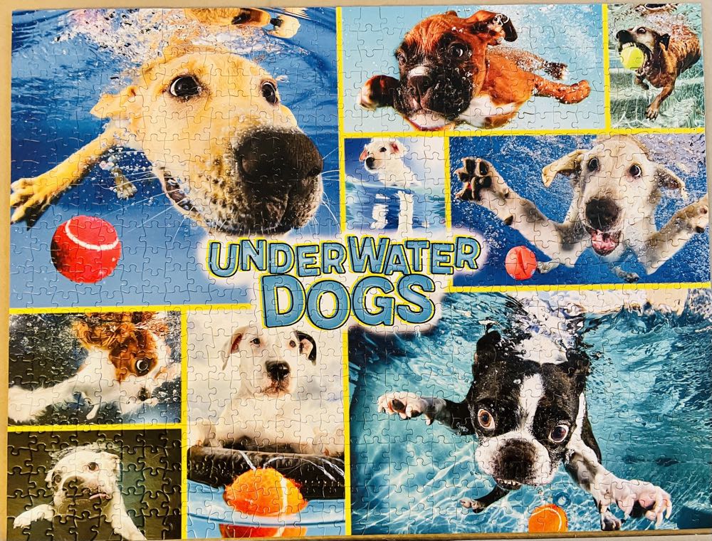 Underwater Dogs - Buffalo Games 🇺🇸 puzzle collectible [Barcode 079346173419] - Main Image 2