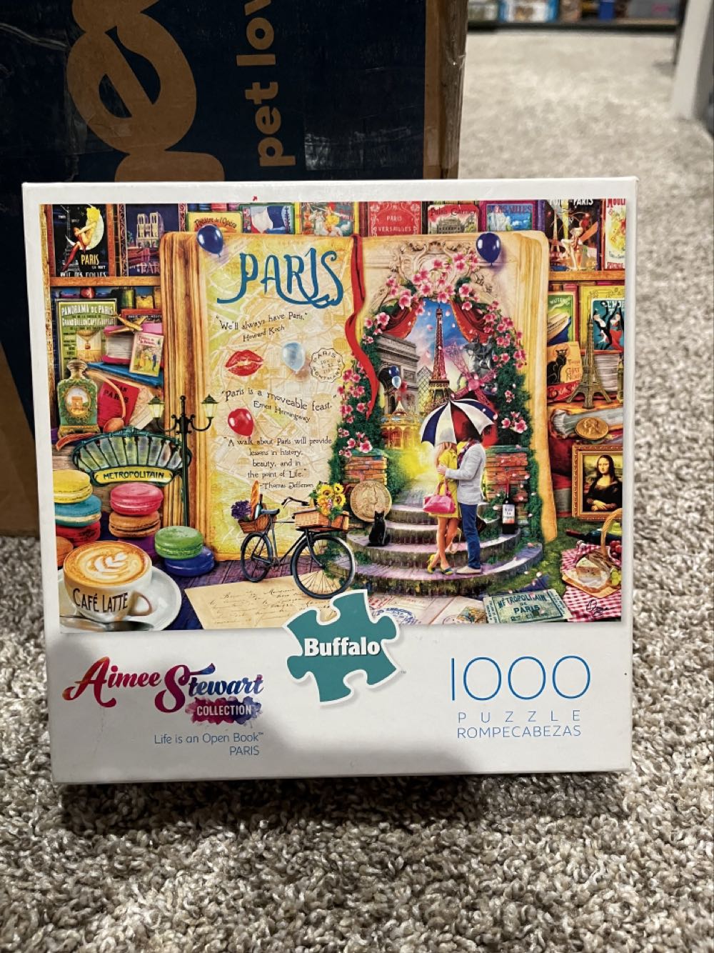 Aimee Stewart - Life Is An Open Book Paris - Buffalo Games puzzle collectible [Barcode 079346117437] - Main Image 3