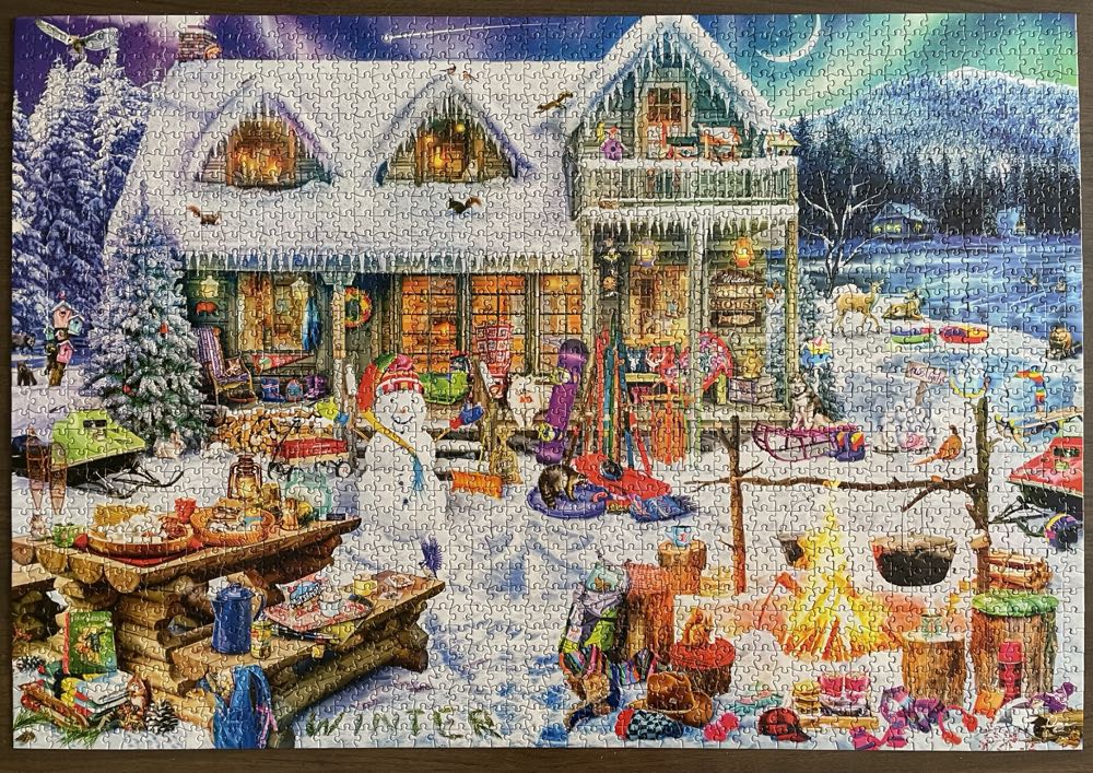 Aimee Stewart - Winterland Fun - Buffalo Games puzzle collectible [Barcode 079346020867] - Main Image 2
