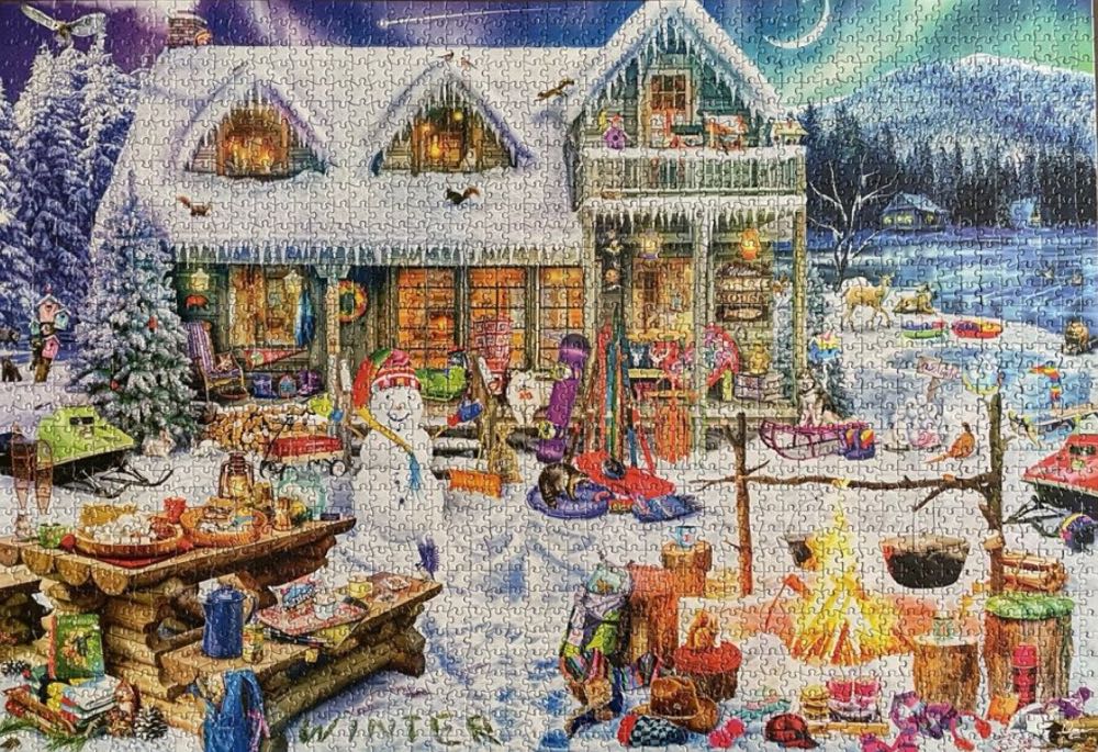 Aimee Stewart - Winterland Fun - Buffalo Games puzzle collectible [Barcode 079346020867] - Main Image 3