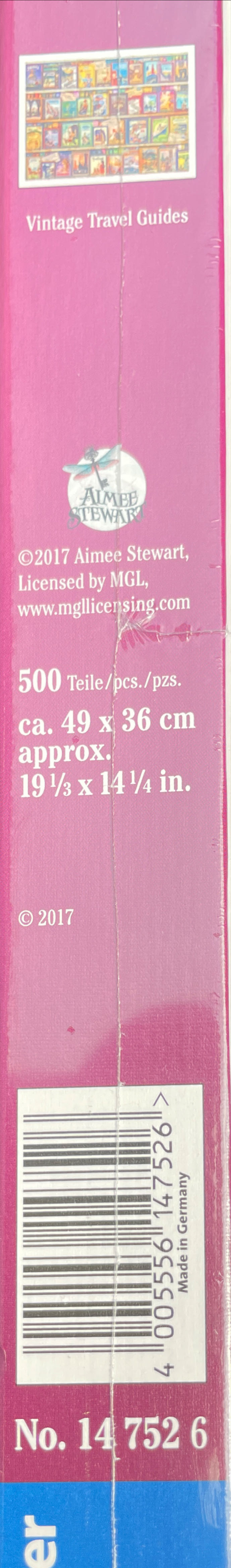 Aimee Stewart: Vintage Travel Guides - Ravensburger puzzle collectible [Barcode 4005556147526] - Main Image 2