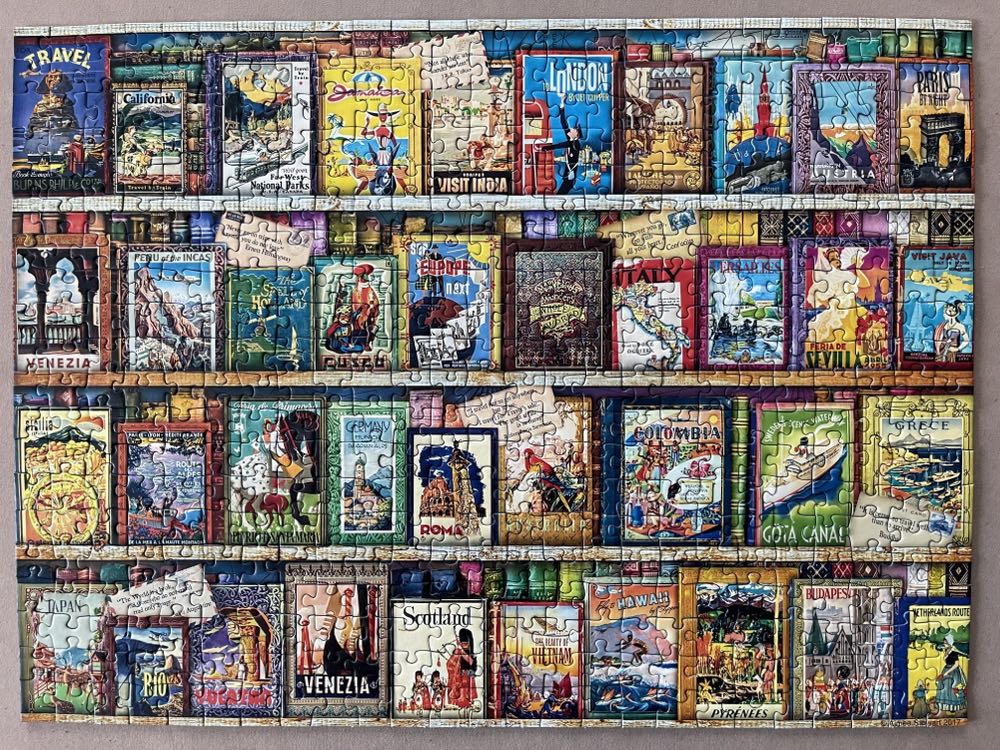 Aimee Stewart: Vintage Travel Guides - Ravensburger puzzle collectible [Barcode 4005556147526] - Main Image 3