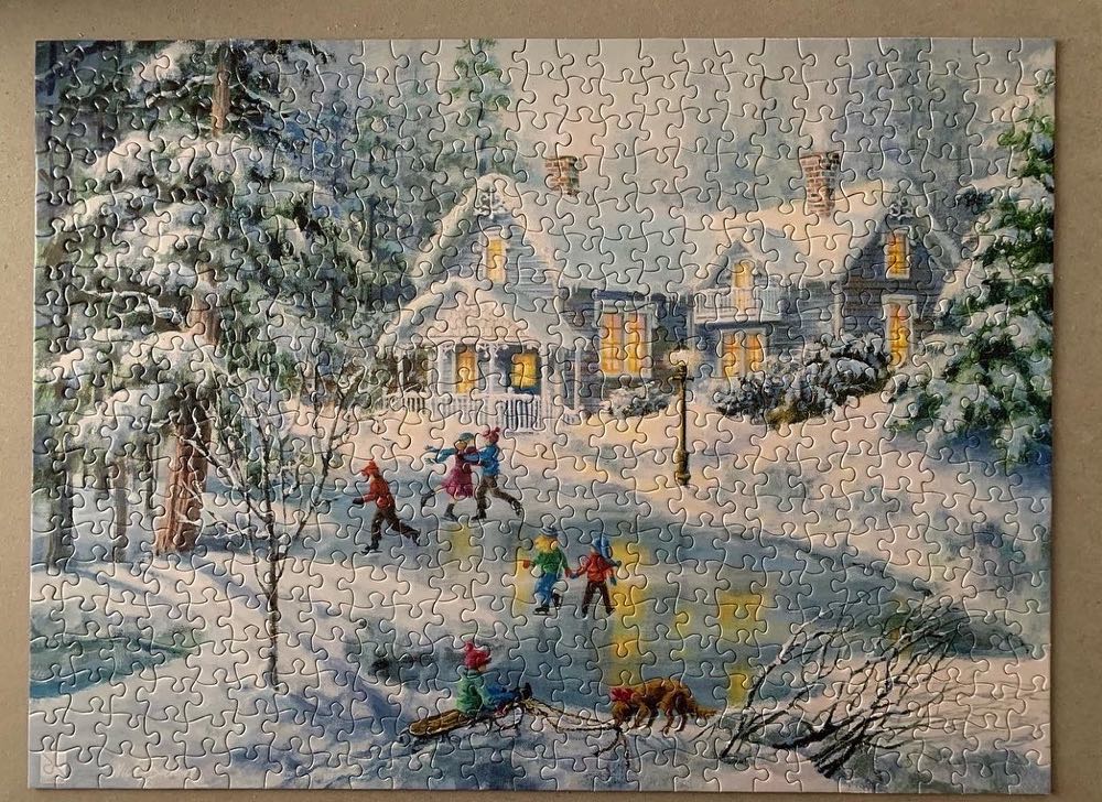 A Fine Winter’s Eve - TCG Toys puzzle collectible [Barcode 686141005632] - Main Image 2