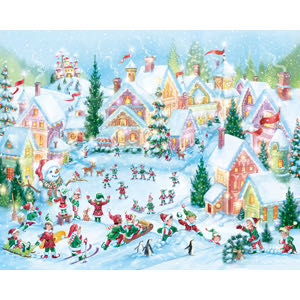 Elf Village - Vermont Christmas Company puzzle collectible [Barcode 871241009936] - Main Image 2