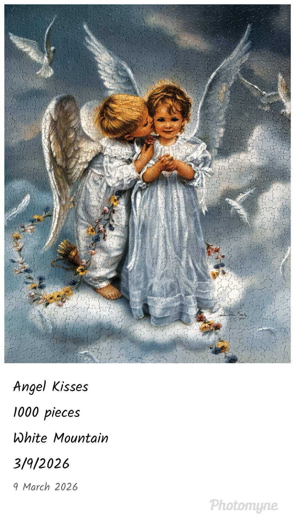 Angel Kisses - White Mountain puzzle collectible [Barcode 803355093525] - Main Image 3