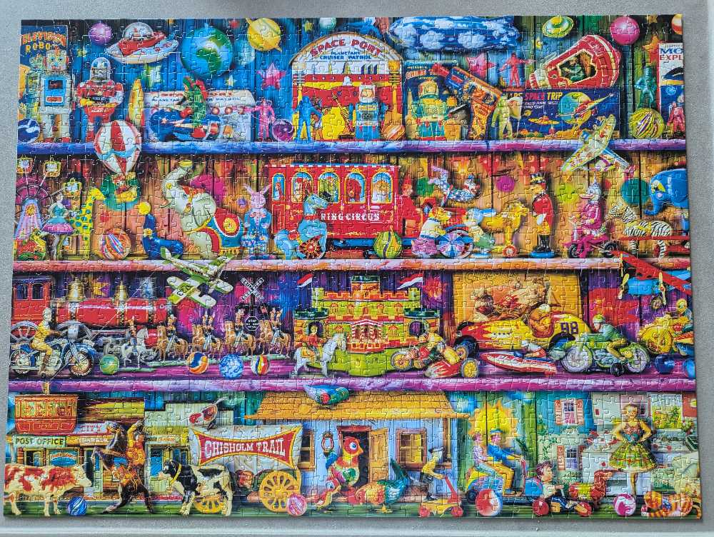 Sold - Vintage Toy Shelf - Buffalo puzzle collectible [Barcode 079346117444] - Main Image 3