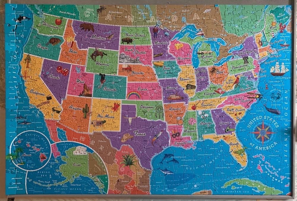 Map of the USA - Re-marks puzzle collectible [Barcode 681410650001] - Main Image 2