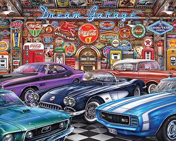 Dream Garage - Springbok puzzle collectible [Barcode 091683108794] - Main Image 2