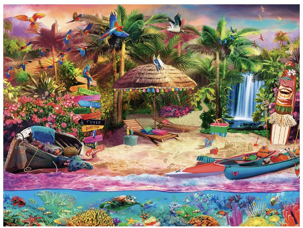 Tropical Island Holiday - Buffalo Games puzzle collectible [Barcode 079346024094] - Main Image 2