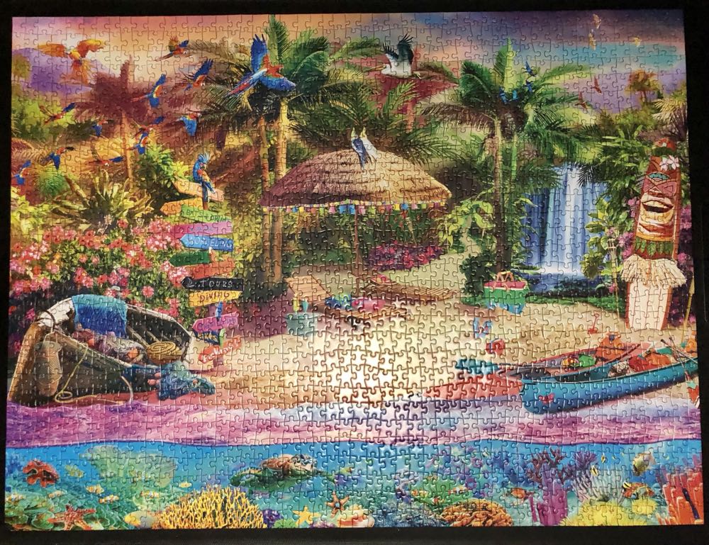 Tropical Island Holiday - Buffalo Games puzzle collectible [Barcode 079346024094] - Main Image 3