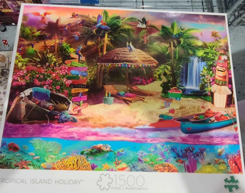 Tropical Island Holiday - Buffalo Games puzzle collectible [Barcode 079346024094] - Main Image 4