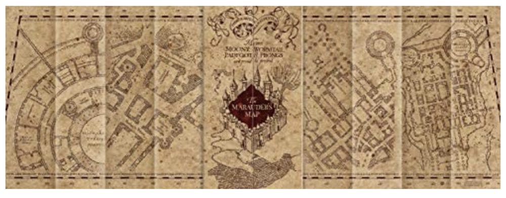 The Maurader’s Map - The Noble Collection puzzle collectible - Main Image 2