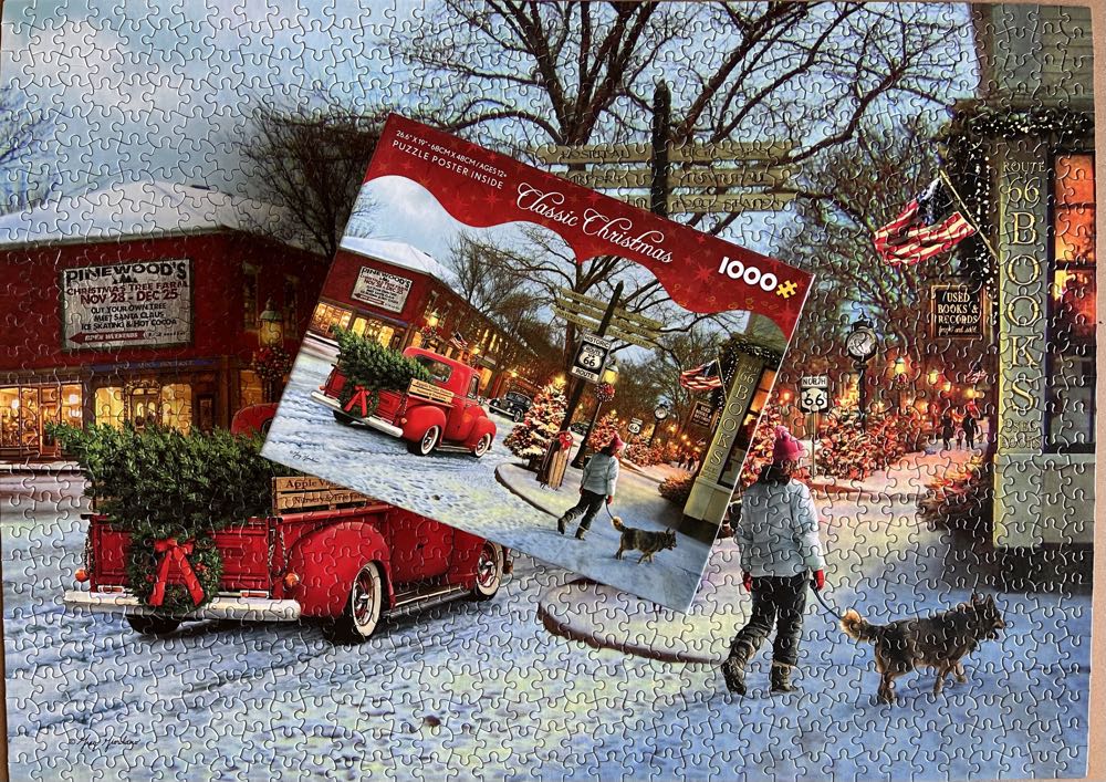 Christmas On Route 66 -  Ceaco puzzle collectible [Barcode 021081310000] - Main Image 2
