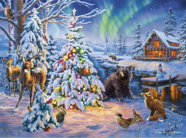 Woodland Christmas - Buffalo Games puzzle collectible [Barcode 079346112494] - Main Image 2