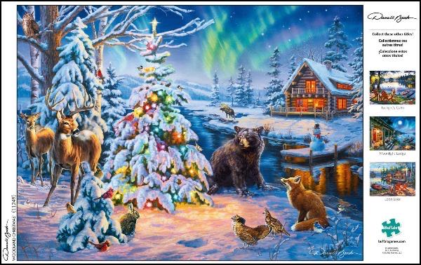 Woodland Christmas - Buffalo Games puzzle collectible [Barcode 079346112494] - Main Image 3