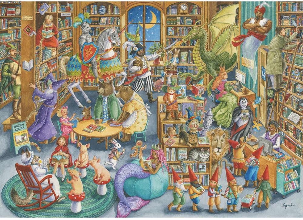Midnight At The Library - Ravensburger 🇩🇪 puzzle collectible [Barcode 4005556164554] - Main Image 2