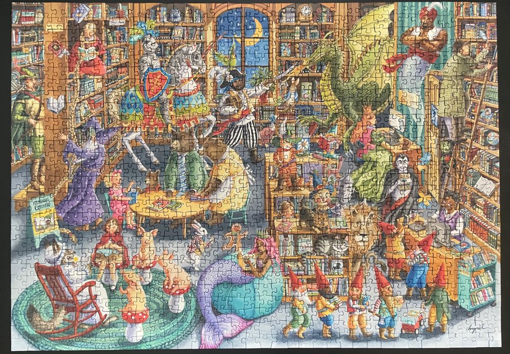 Midnight At The Library - Ravensburger 🇩🇪 puzzle collectible [Barcode 4005556164554] - Main Image 4