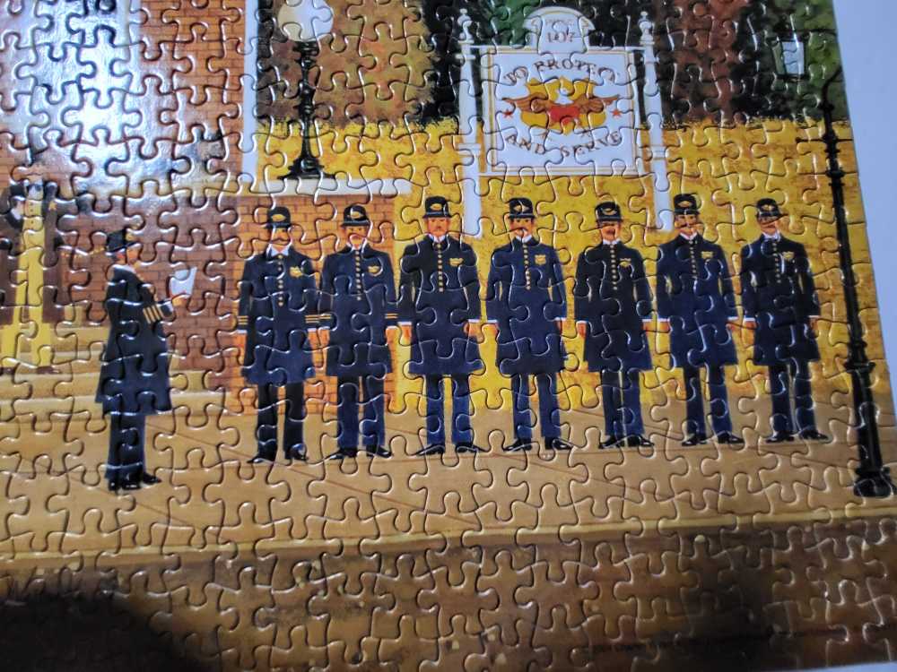 Roll Call With A Bang - Milton Bradley puzzle collectible [Barcode 032244046797] - Main Image 3