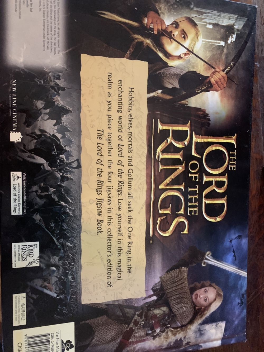 The Lord Of The Rings  Trilogy Jigsaw Book  puzzle collectible [Barcode 9781741244328] - Main Image 2