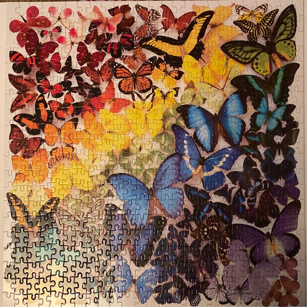Rainbow Butterflies - Galison puzzle collectible [Barcode 9780735362567] - Main Image 3