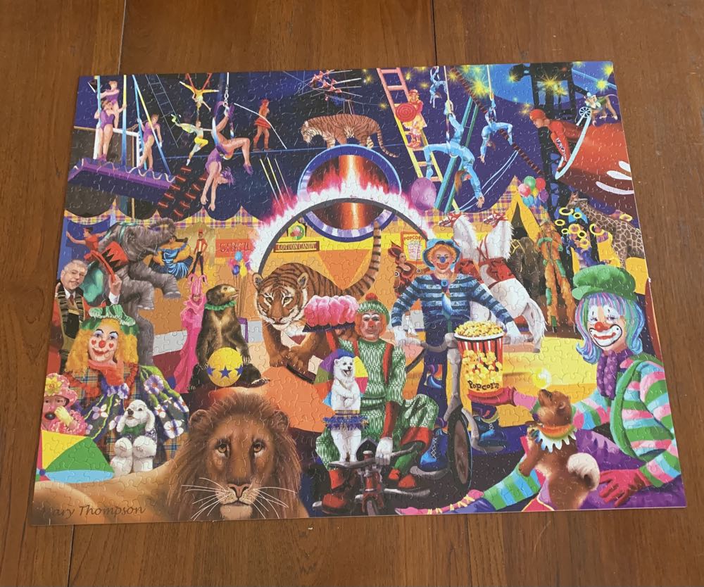 Circus Thrills - White Mountain Puzzles puzzle collectible [Barcode 724819251711] - Main Image 2