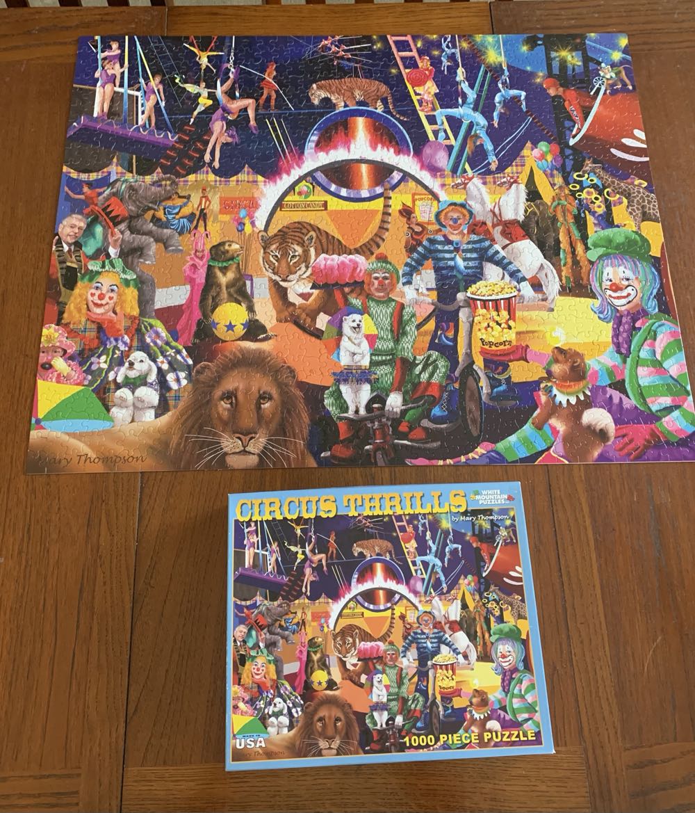 Circus Thrills - White Mountain Puzzles puzzle collectible [Barcode 724819251711] - Main Image 4