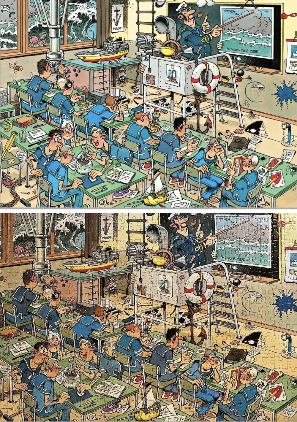 Navy Cadet Training & Pee Tree - Jumbo Comics puzzle collectible [Barcode 8710126813027] - Main Image 2