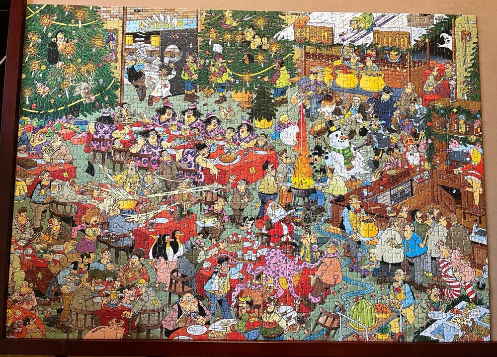 Christmas Dinner & Christmas Tree Market - Jumbo puzzle collectible [Barcode 8710126190616] - Main Image 3