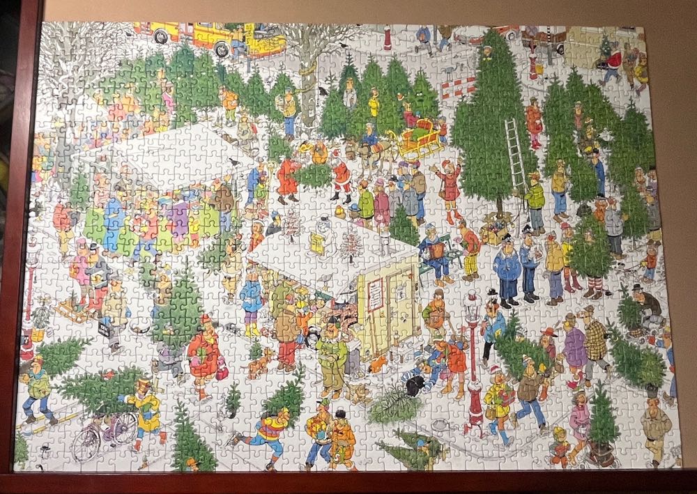 Christmas Dinner & Christmas Tree Market - Jumbo puzzle collectible [Barcode 8710126190616] - Main Image 4
