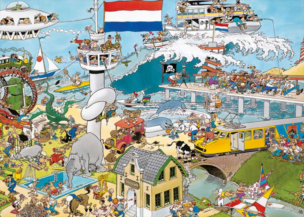 JVH- IceHockey , Neighbours, By Land By Sea - Jumbo puzzle collectible [Barcode 8710126810415] - Main Image 2