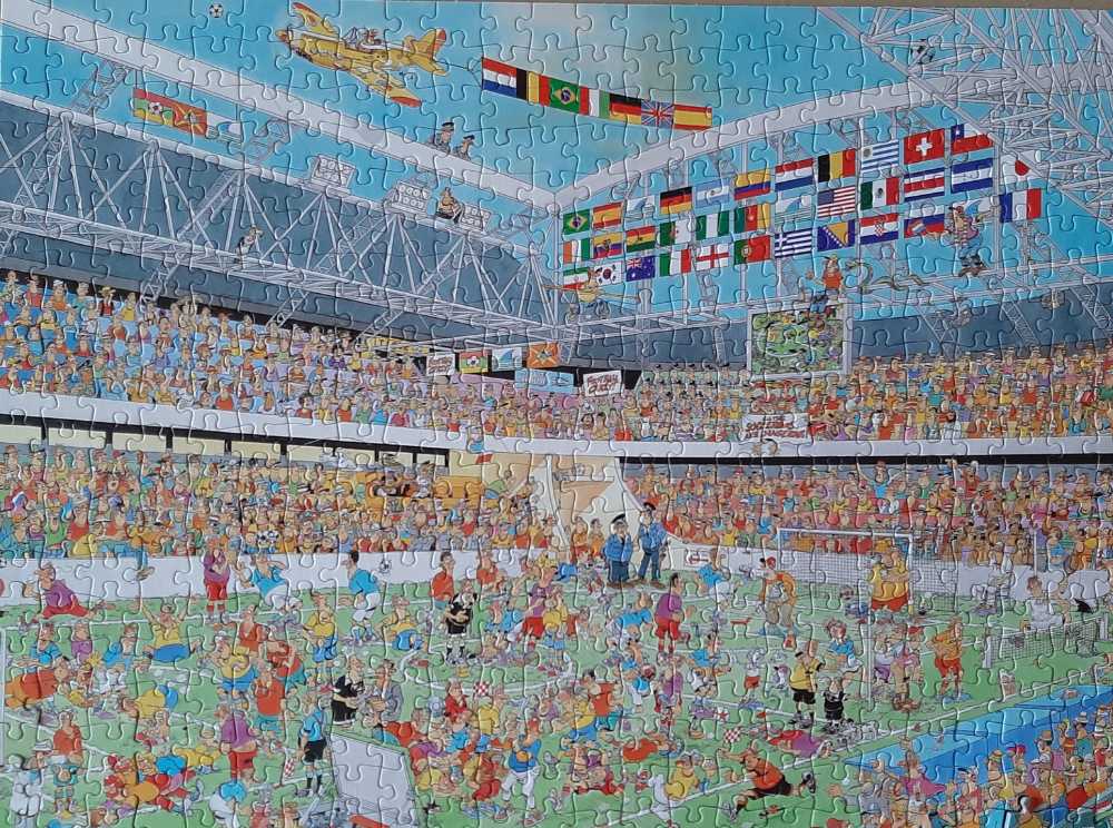 Football Crazy | Championship Football | Goal - Jumbo puzzle collectible [Barcode 8710126190043] - Main Image 2