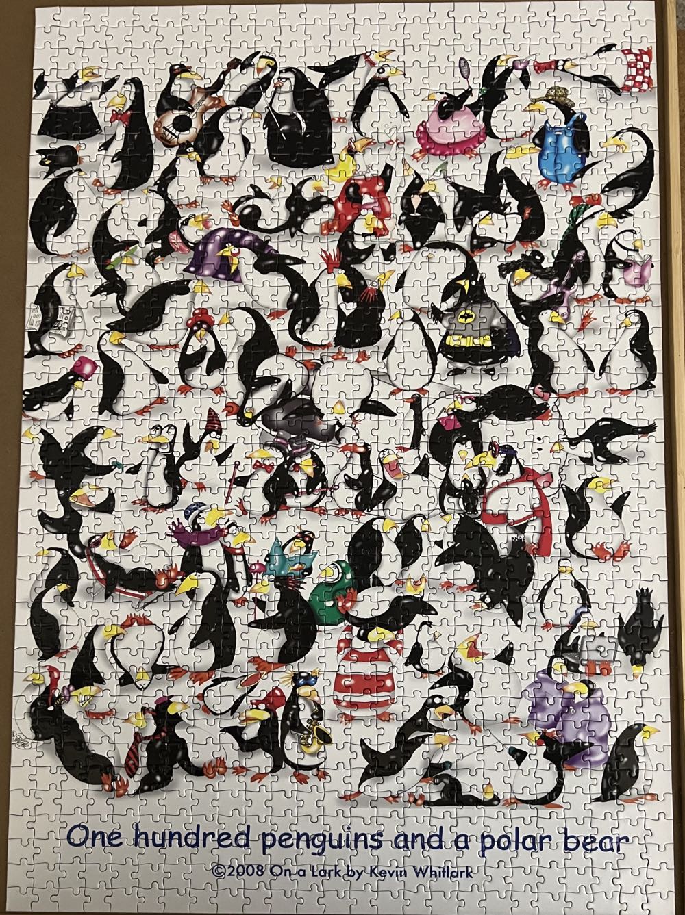 One Hundred Penguins And A Polar Bear - Andrews + Blaine puzzle collectible [Barcode 814938011553] - Main Image 2